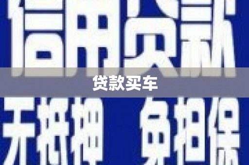 宁陕贷款买车