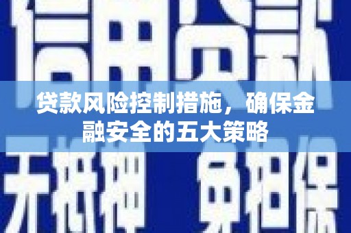 宁陕贷款风险控制措施，确保金融安全的五大策略