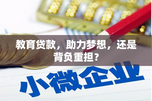 宁陕教育贷款，助力梦想，还是背负重担？