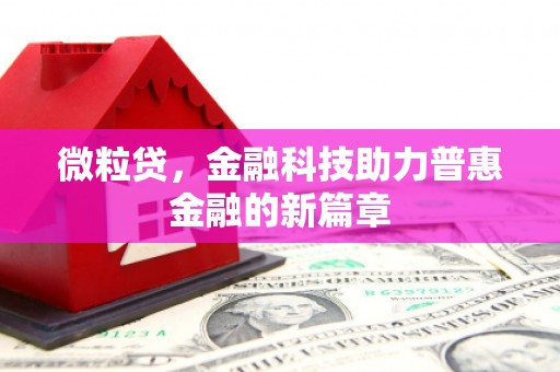 宁陕微粒贷，金融科技助力普惠金融的新篇章