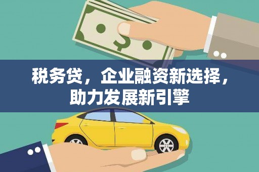 宁陕税务贷，企业融资新选择，助力发展新引擎