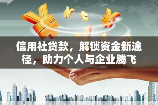 宁陕信用社贷款，解锁资金新途径，助力个人与企业腾飞