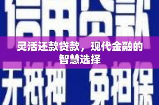 宁陕灵活还款贷款，现代金融的智慧选择