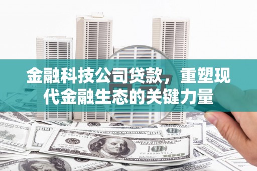 宁陕金融科技公司贷款，重塑现代金融生态的关键力量