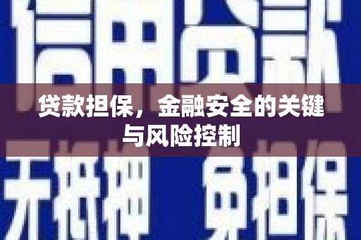 宁陕贷款担保，金融安全的关键与风险控制